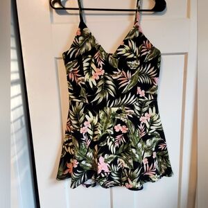 Wild print romper